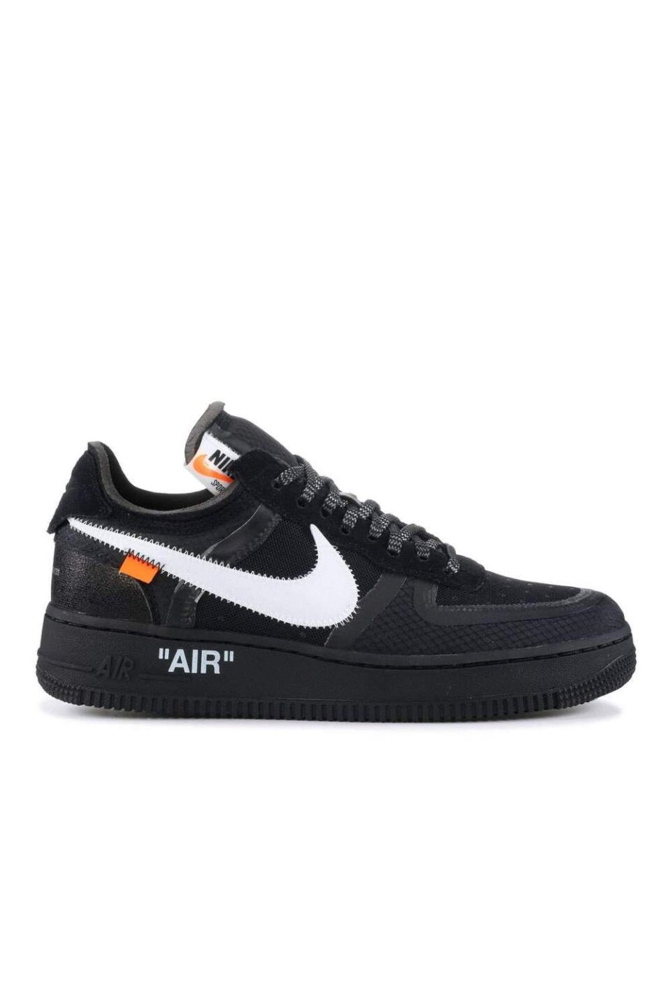 Off-white X Air Force 1 Low "black Unfading" Sneaker