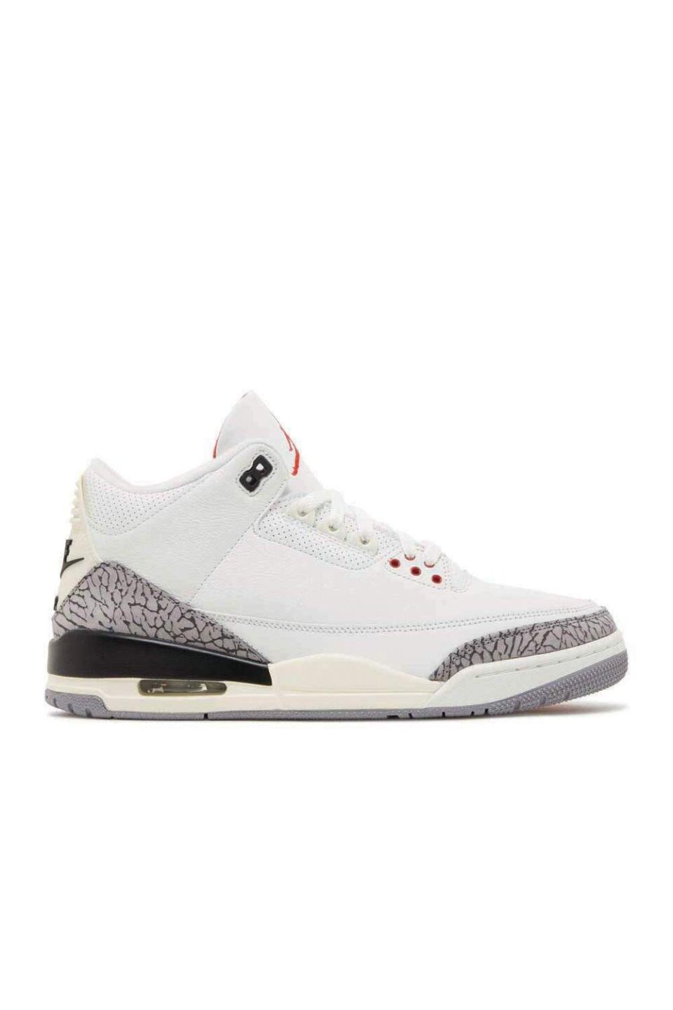 Air Jordan 3 Retro 'white Cement Reimagined' Unfading Sneakers