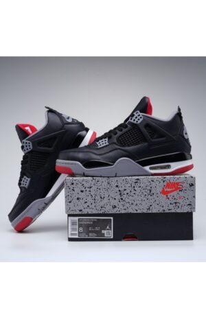 Air Jordan 4 Retro “Bred” 2019 (GS) – Black/Cement Grey-Fire Red