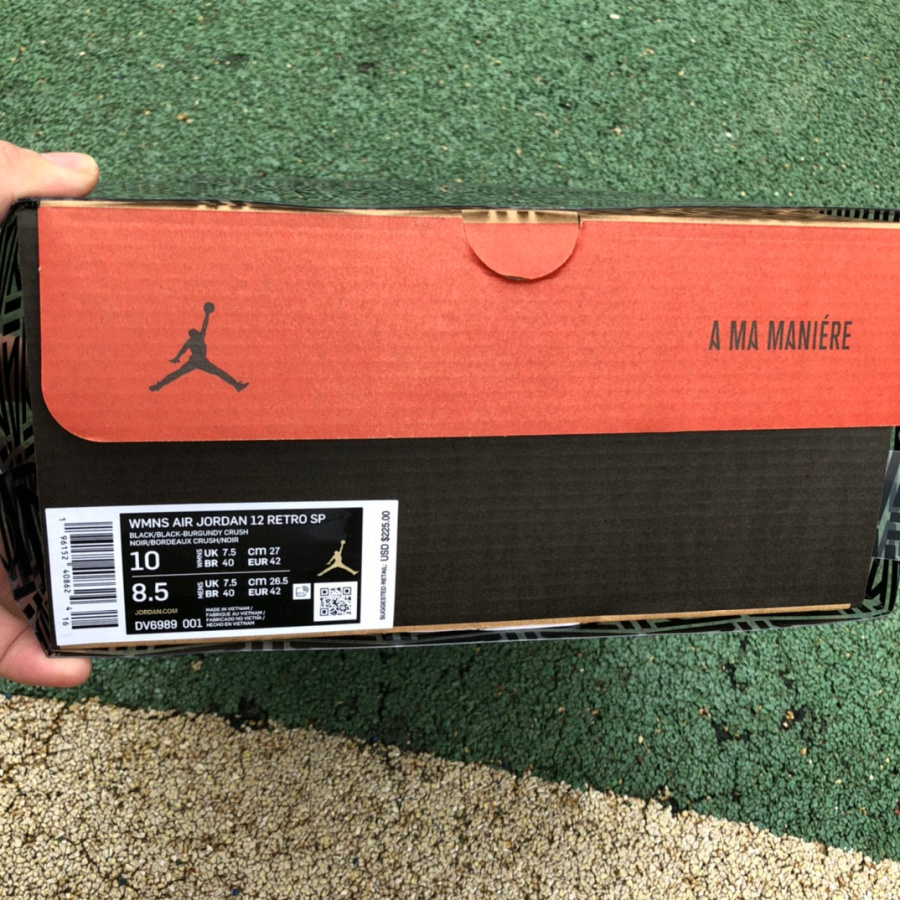 A Ma Maniere X Wmns Air Jordan 12 Retro Sp Black
