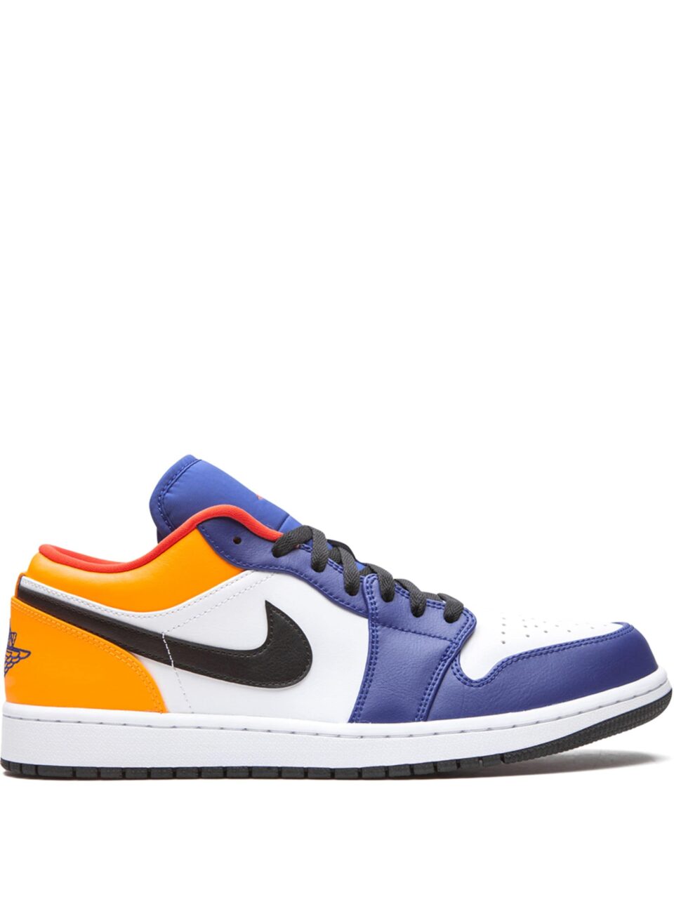 Air Jordan 1 Low Deep Royal Yellow - Leather Basketball Shoes