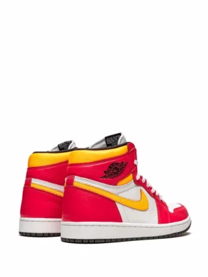Air Jordan 1 High OG Light Fusion Red – Leather Basketball Shoes