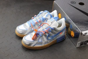 Nike Air Rubber Dunk x Off-White UNC (Blue) – Durable Rubber Upper
