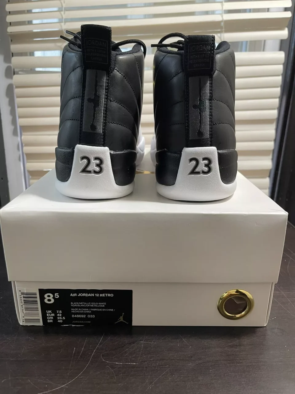 Air Jordan 12 Retro 'wing It' - Black/white