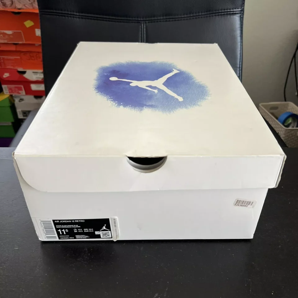 Air Jordan 12 Retro Indigo Basketball Shoes - Leather Upper