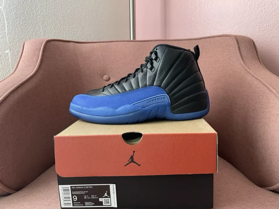 Jordan 12 Retro Black Game Royal