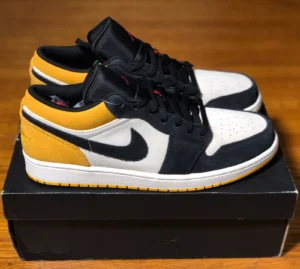 Air Jordan 1 Low “University Gold” – Premium Leather
