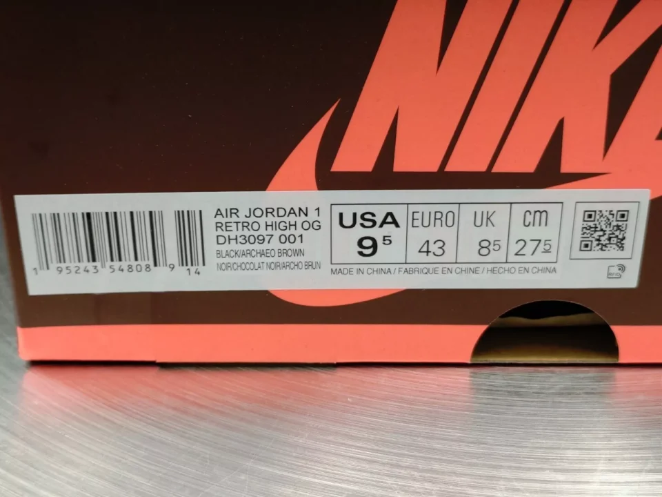 Air Jordan 1 High Og Hand Crafted Sneakers: Premium Leather